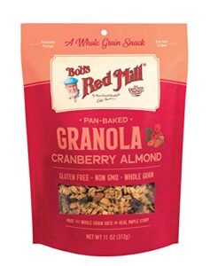 bob’s red mill pan-baked cranberry almond granola, 11 oz