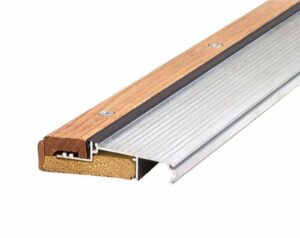 m-d building products 76281 1-1/8-inch by 4-9/16-inch 73-inch th393 adjustable aluminum and hardwood sill inswing, mill
