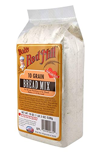 Bob's Red Mill Bread Mix, 10 Grain With Yeast Packet, 19 Ounce (Pack of 2)