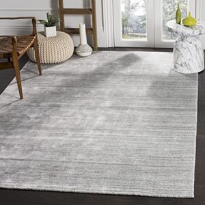 safavieh mirage collection 11′ x 15′ ash mir550a handmade modern wool & viscose living room dining bedroom area rug