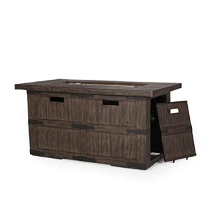 Christopher Knight Home Arnton Fire Pit, Wooden Brown