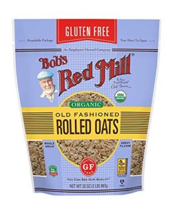bob’s red mill gluten free organic old fashioned rolled oats, 2 lb (pack of 3)