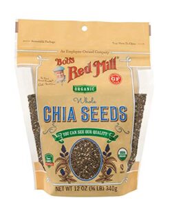bob’s red mill resealable organic chia seeds 12 ounce (pack of 2)