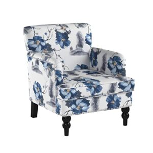 christopher knight home boaz fabric club chair – floral print