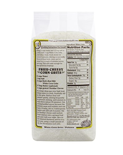 Bob's Red Mill White Corn Grits/Polenta, 24 Ounce, Pack of 1