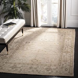 safavieh izmir collection 10′ x 14′ gold/ivory izm134d hand-knotted traditional premium new zealand wool living room dining bedroom area rug