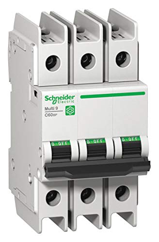 Schneider Electric Miniature Circuit Breaker, 10 Amps, C Curve Type, Number of Poles: 3