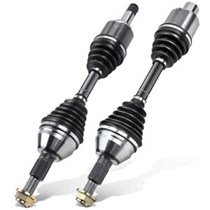 a-premium pair (2) front cv axle shaft assembly compatible with chevrolet malibu 2008-2012 & pontiac g6 2007-2009 & saturn aura 2007-2009, v6 3.6l, driver and passenger side
