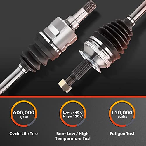 A-Premium Pair (2) Front CV Axle Shaft Assembly Compatible with Chevrolet Malibu 2008-2012 & Pontiac G6 2007-2009 & Saturn Aura 2007-2009, V6 3.6L, Driver and Passenger Side