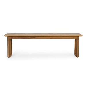 christopher knight home nibley dining bench, teak