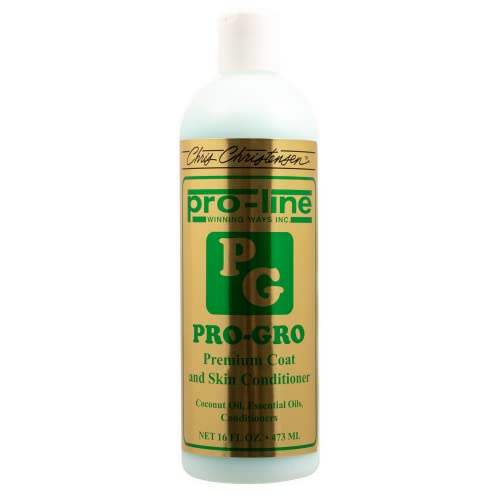 Chris Christensen ProLine Pro-GRO Premium Conditioner, Groom Like a Professional, Deeply Moisturizes, Made in USA, 16 oz