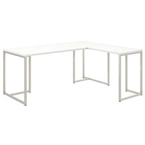 bush business furniture method home office desk, 72w, white