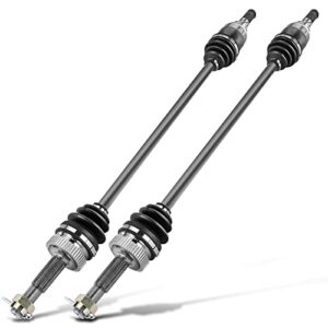 a-premium pair (2) rear cv axle shaft assembly compatible with nissan rogue 2014-2020, rogue sport 2017-2020, awd, driver and passenger side, replace# 396004ba0a