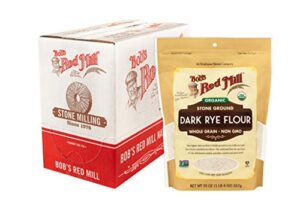 bob’s red mill organic dark rye flour, 20-ounce (pack of 4)