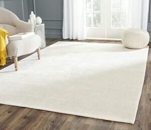safavieh tibetan collection 10′ x 14′ ivory/ivory tb833a hand-knotted viscose rug