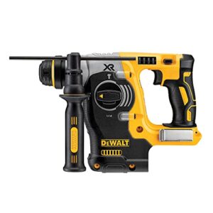 dewalt 20v max hammer drill, 1″ sds plus rotary hammer drill, cordless, 2.1 joules of impact energy, 3 application modes, bare tool only (dch273b)