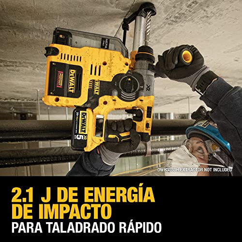 DEWALT 20V MAX Hammer Drill, 1" SDS Plus Rotary Hammer Drill, Cordless, 2.1 Joules of Impact Energy, 3 Application Modes, Bare Tool Only (DCH273B)