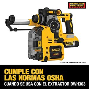 DEWALT 20V MAX Hammer Drill, 1" SDS Plus Rotary Hammer Drill, Cordless, 2.1 Joules of Impact Energy, 3 Application Modes, Bare Tool Only (DCH273B)