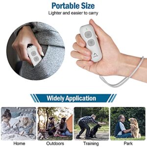 PATPET Dog Barking Control Device - Ultrasonic Dog Bark Deterrent, Handheld Dog Behavior Training Tool Up to 30 Ft Effective Control Range Suitable Dogs Safe to Use Indoor & Outdoor