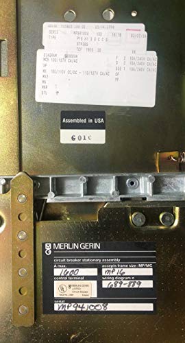 Merlin Gerin 1600 Amp MP16 Masterpact Breaker Stationary Assembly Cradle 1600A