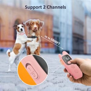 PATPET Dog Shock Collar with Remote - Waterproof Dog Training Collar for Small Medium Large Dogs with Beep, Vibration and 16 Static Levels Shock