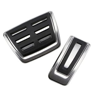 draxez stainless steel car pedals fuel brake pedal rest foot pedal cover，for audi a3 8v sportback cabrio limousine s3 rs3 auto parts