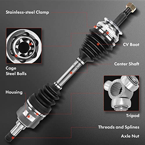 A-Premium Pair (2) Front CV Axle Shaft Assembly Compatible with Can-Am Maverick 1000R XMR 2014, 4x4 XMR DPS 2015, Driver and Passenger, Replace# 705401388, 705401878