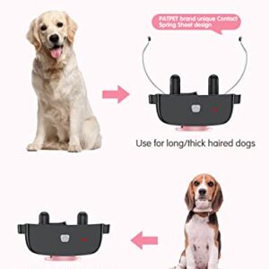 PATPET Dog Training Collar with Remote(8-100 lbs), Rechargeable Shock Collar for Medium Dogs, Up to 1000 ft Remote Range IPX7 Waterproof Dog Shock Collar