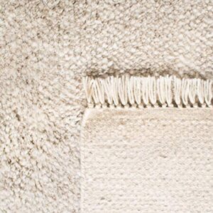 SAFAVIEH Casablanca Collection 10' x 14' Beige CSB529B Hand-Knotted Premium Wool Tassel Fringe Living Room Dining Bedroom Area Rug