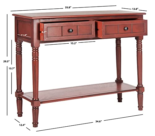 Safavieh American Homes Collection Samantha Red 2-Drawer Console Table