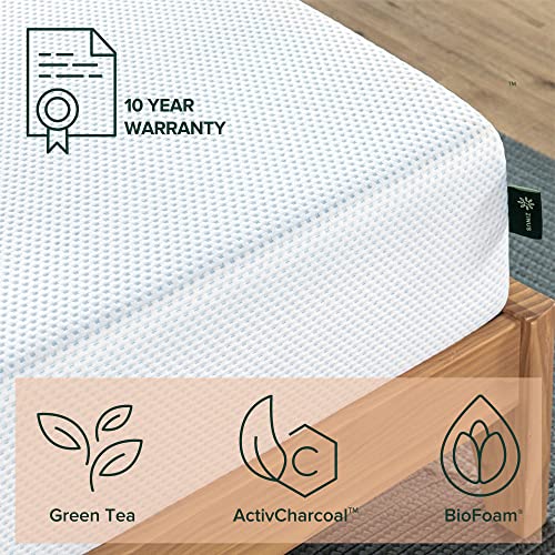 ZINUS 10 Inch Green Tea Cooling Gel Memory Foam Mattress / Cooling Gel Foam / Pressure Relieving / CertiPUR-US Certified / Bed-in-a-Box, Full