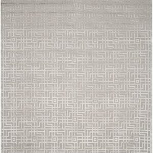 Safavieh Tibetan Collection 8' x 10' Grey TB426D Hand-Knotted Wool & Viscose Living Room Dining Bedroom Area Rug