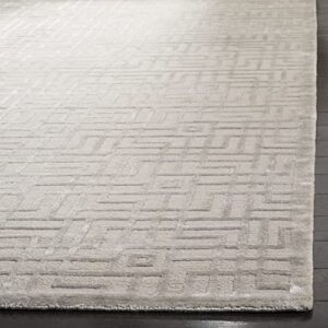 Safavieh Tibetan Collection 8' x 10' Grey TB426D Hand-Knotted Wool & Viscose Living Room Dining Bedroom Area Rug