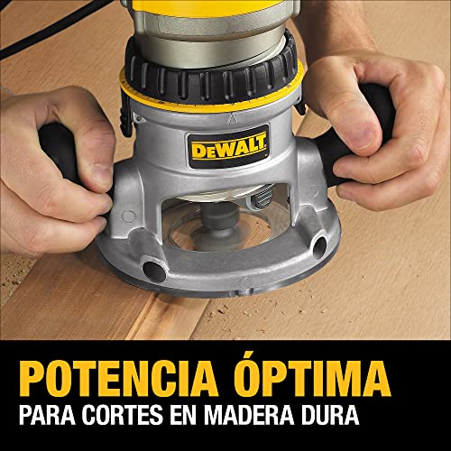 DEWALT Router, Fixed Base, Variable Speed, 2-1/4 HP (DW618) , Yellow