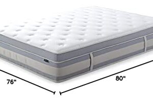 ZINUS 14 Inch Green Tea Cooling Gel Memory Foam Hybrid Mattress / Pocket Innersprings for Motion Isolation / Edge Support, King, White