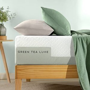 zinus 12 inch green tea luxe memory foam mattress / pressure relieving / certipur-us certified / bed-in-a-box / all-new / made in usa, full