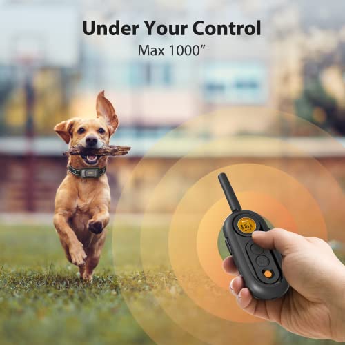 PATPET Dog Shock Collar for Medium Dogs- Dog Training Collar with Remote, Shock Collar for Small Dogs 5-15lbs, Rechargeable IPX7 Waterproof with Beep Vibration Shock Modes