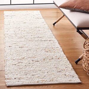safavieh natura collection 2’3″ x 8′ ivory/gold nat350d handmade flat weave wool & cotton runner rug