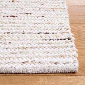 Safavieh Natura Collection 2'3" x 8' Ivory/Gold NAT350D Handmade Flat Weave Wool & Cotton Runner Rug