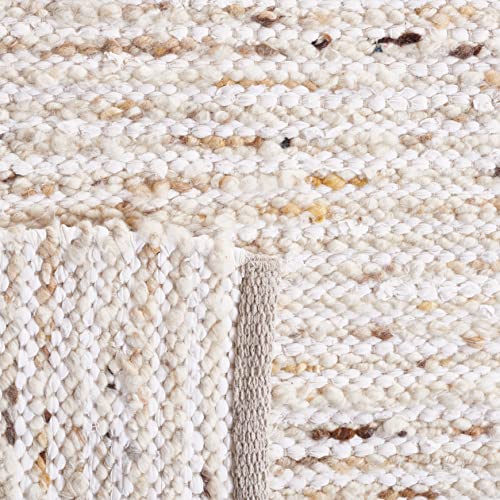 Safavieh Natura Collection 2'3" x 8' Ivory/Gold NAT350D Handmade Flat Weave Wool & Cotton Runner Rug