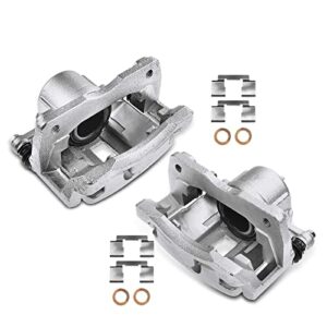 a-premium disc brake caliper assembly with bracket compatible with select chrysler models – pt cruiser 2001-2010 – front driver and passenger side, 2-pc set