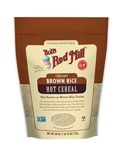 bob’s red mill creamy rice farina hot cereal, brown, 26 ounce
