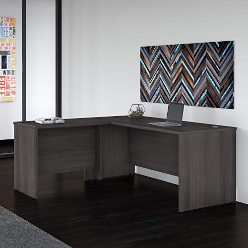 Bush Business Furniture Studio C L Shaped Desk with 42W Return, 72W x 30D, Storm Gray