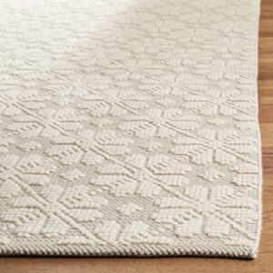 MARTHA STEWART Collection by SAFAVIEH 5' x 8' Ivory MSR3503A Handmade Contemporary Floral Wool Area Rug