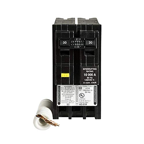 Square D by Schneider Electric HOM230GFIC Homeline 30 Amp Two-Pole GFCI Circuit Breaker, (Pack of 1)