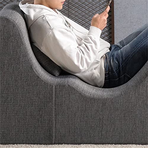 ZINUS Lotus Zero Gravity Chaise Lounger / Foam Recliner for Living Room / Ergonomic Positioning for Better Relaxation / Pillow Included / No Assembly