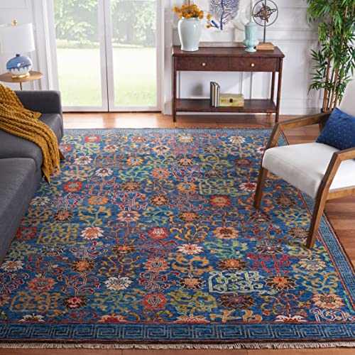 Safavieh Sultanabad Collection 8' x 10' Blue/Rust SUL1101M Hand-Knotted Traditional Oriental Wool Area Rug