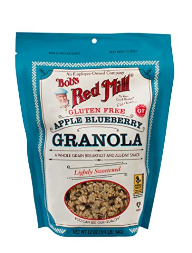 Bob's Red Mill Gluten Free Apple Blueberry Granola, 12-ounce (Pack of 4)