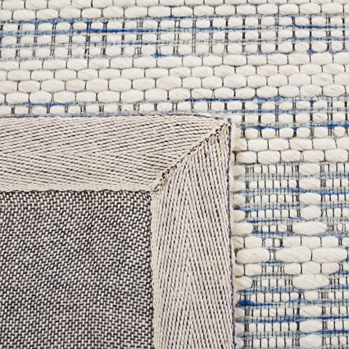 Safavieh Marbella Collection 8' x 10' Navy/Ivory MRB327N Handmade Contemporary Wool Area Rug