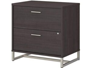 bush business furniture office by kathy ireland method 2 drawer lateral file cabinet-assembled, storm gray